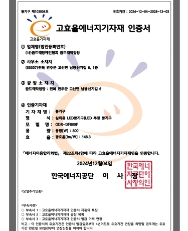 LED투광등기구 비대칭 GDR-DF800F